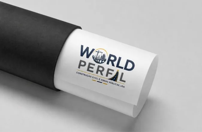 Rolo de papel com o logótipo World Perfil
